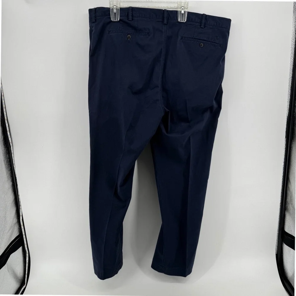 Polo Ralph Lauren Mens Navy Blue Stretch Classic Fit Chino Pants 44x32 Preppy
